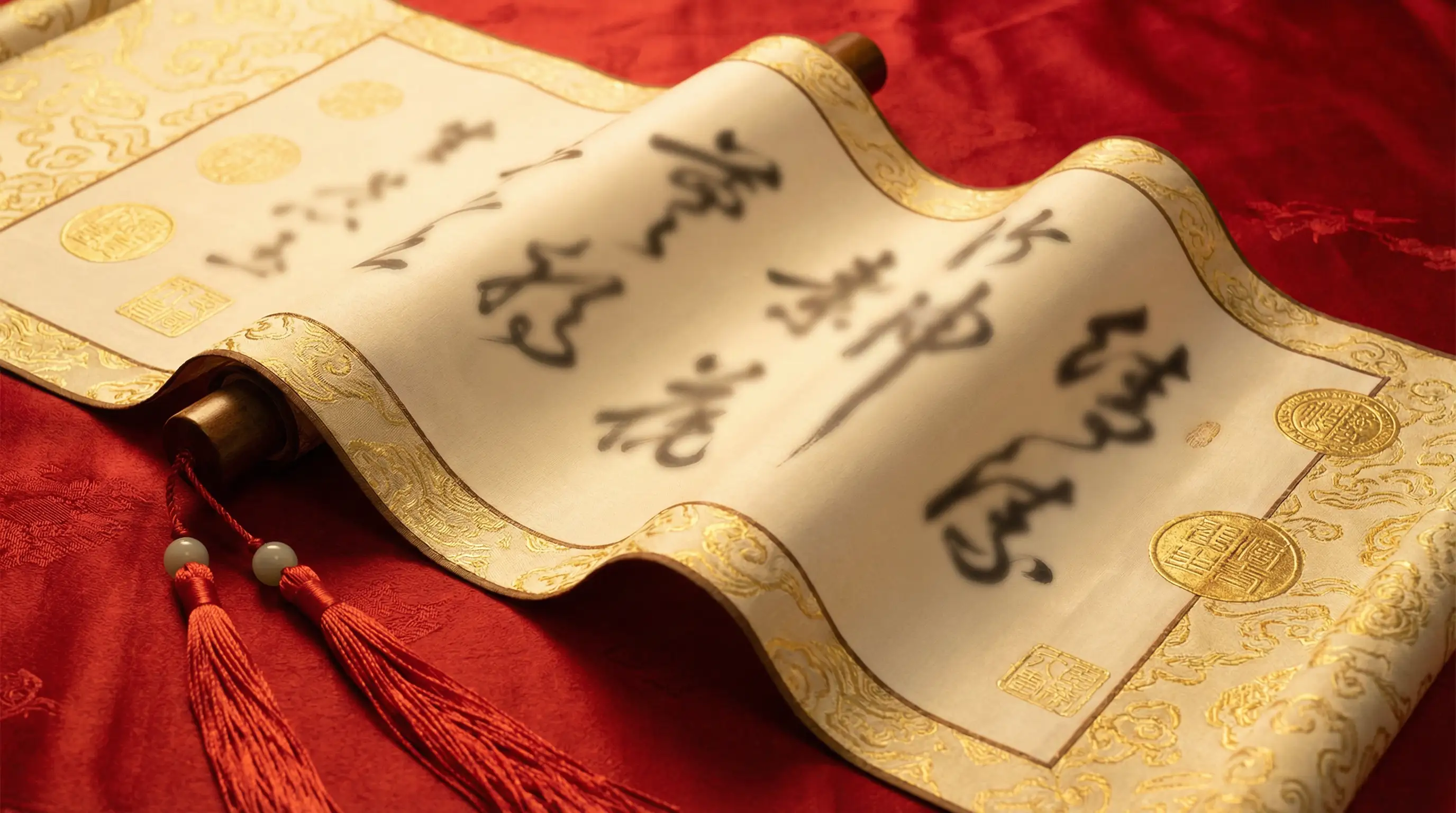 九尾狐与仙鹤 平台公约卷轴展示